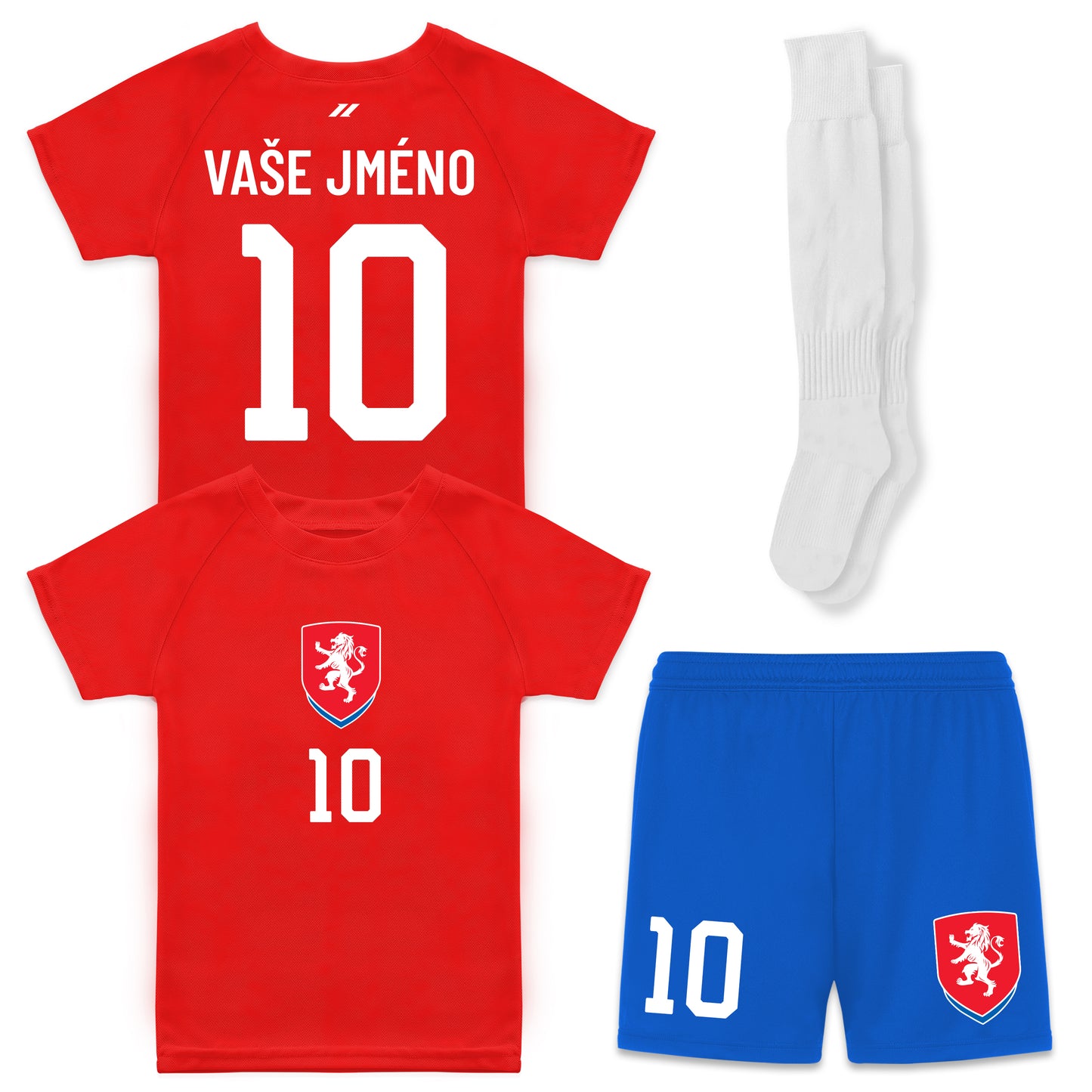 Dětský fotbalový set s vlastním jménem a číslem