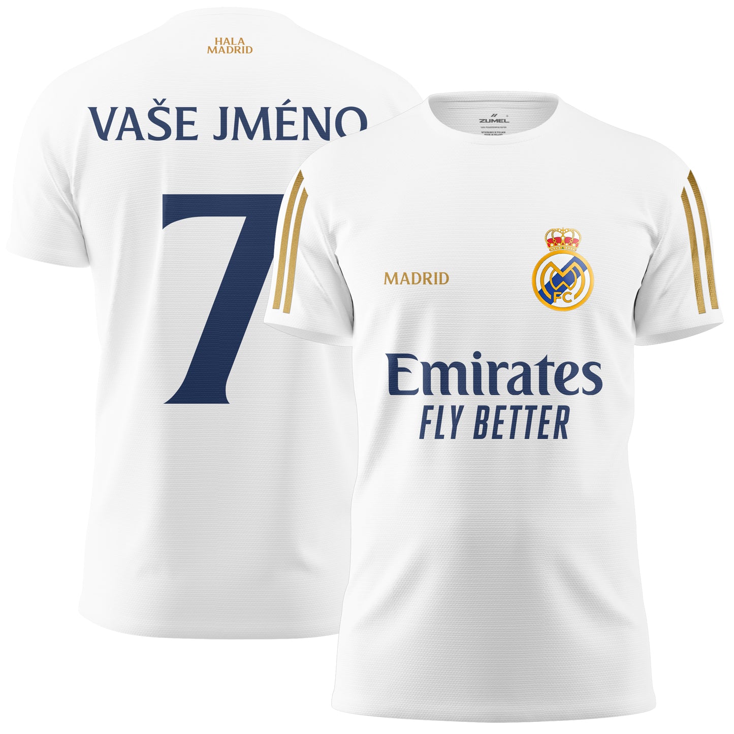 Dětské tričko Real Madrid s vlastním potiskem