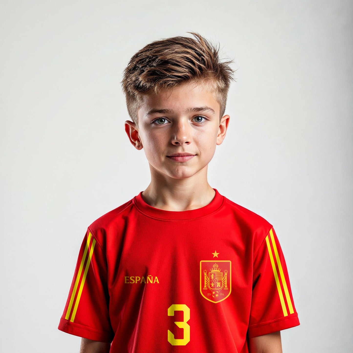 Fotbalový dres Španělska pro děti s vlastním potiskem
